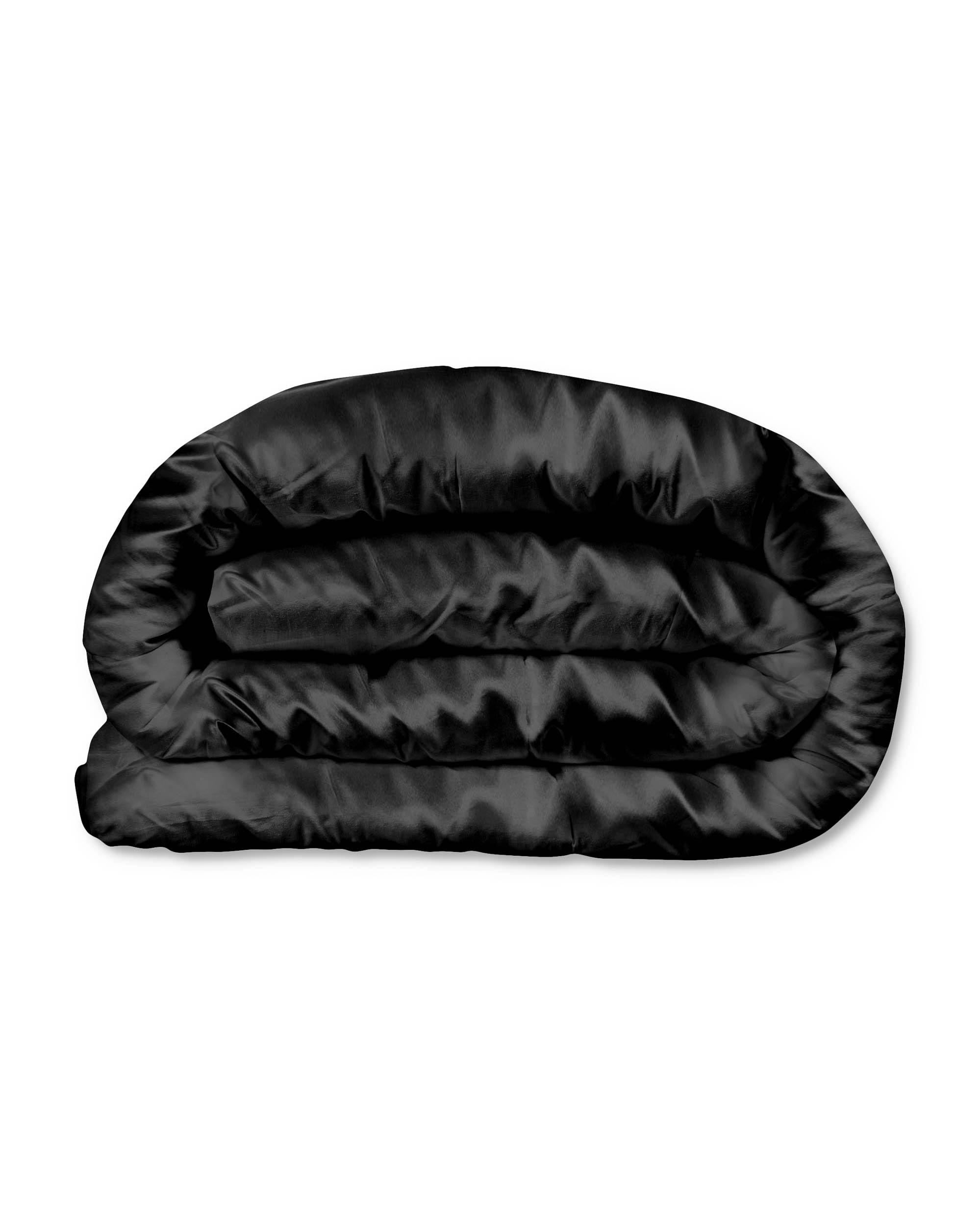 Jedwabna pościel - czarna - 140 x 200