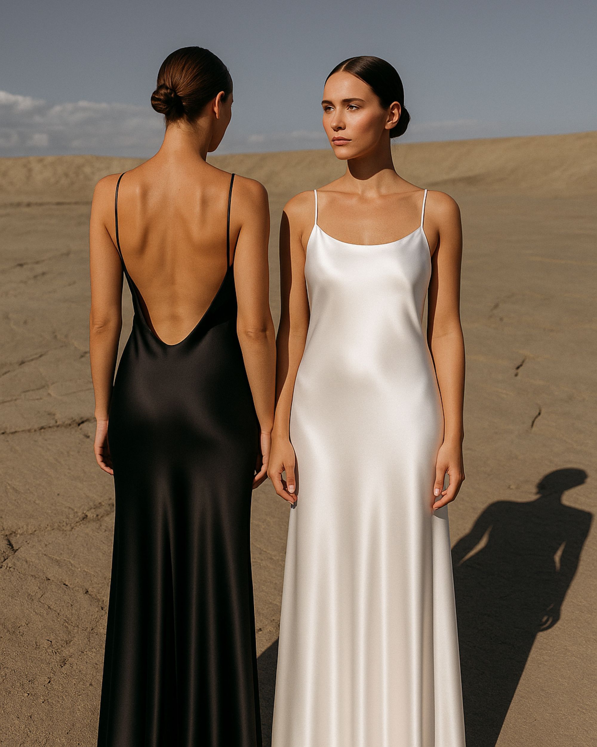 Jedwabna sukienka Viviene – czarna