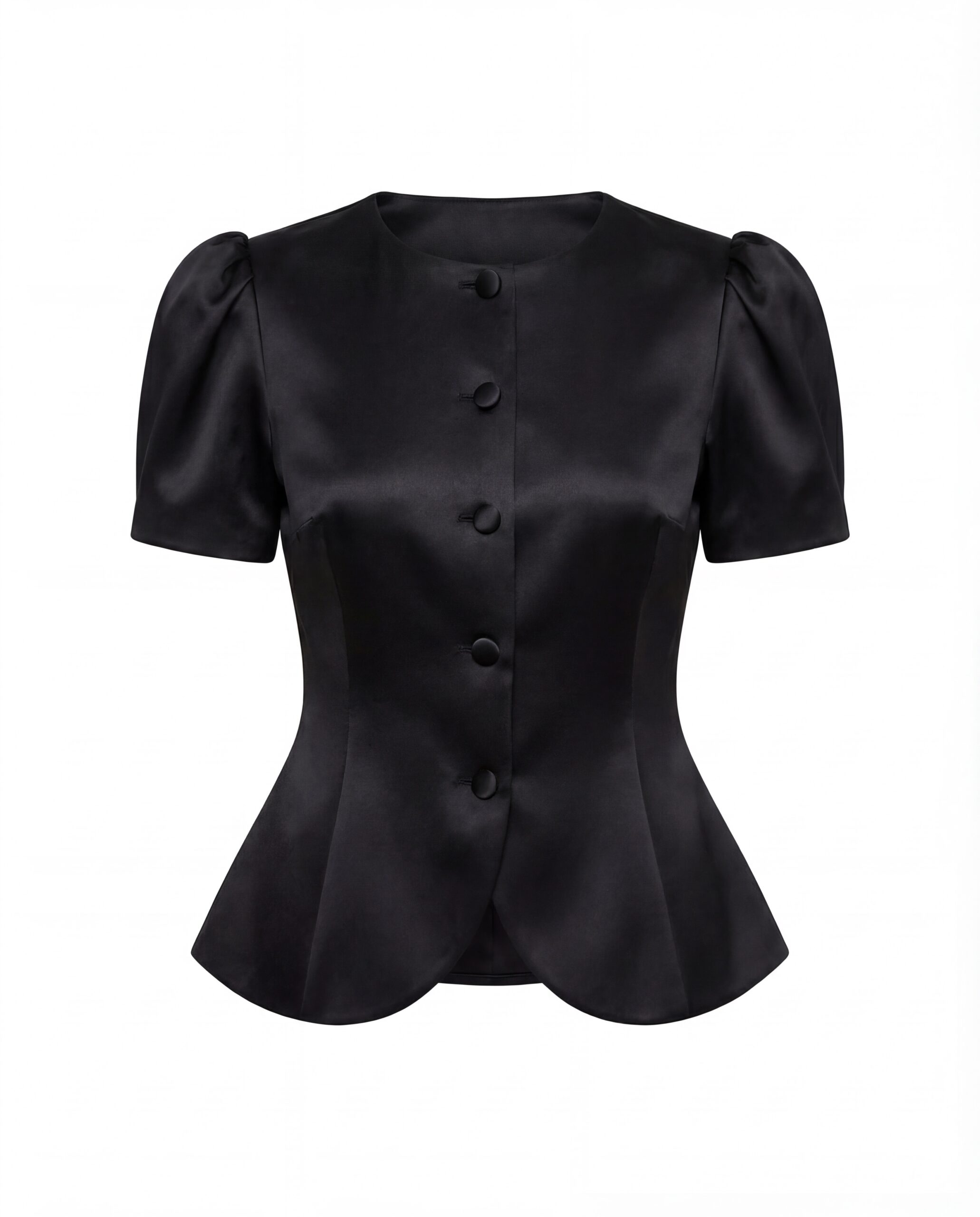 Jedwabny żakiet Lou - czarny