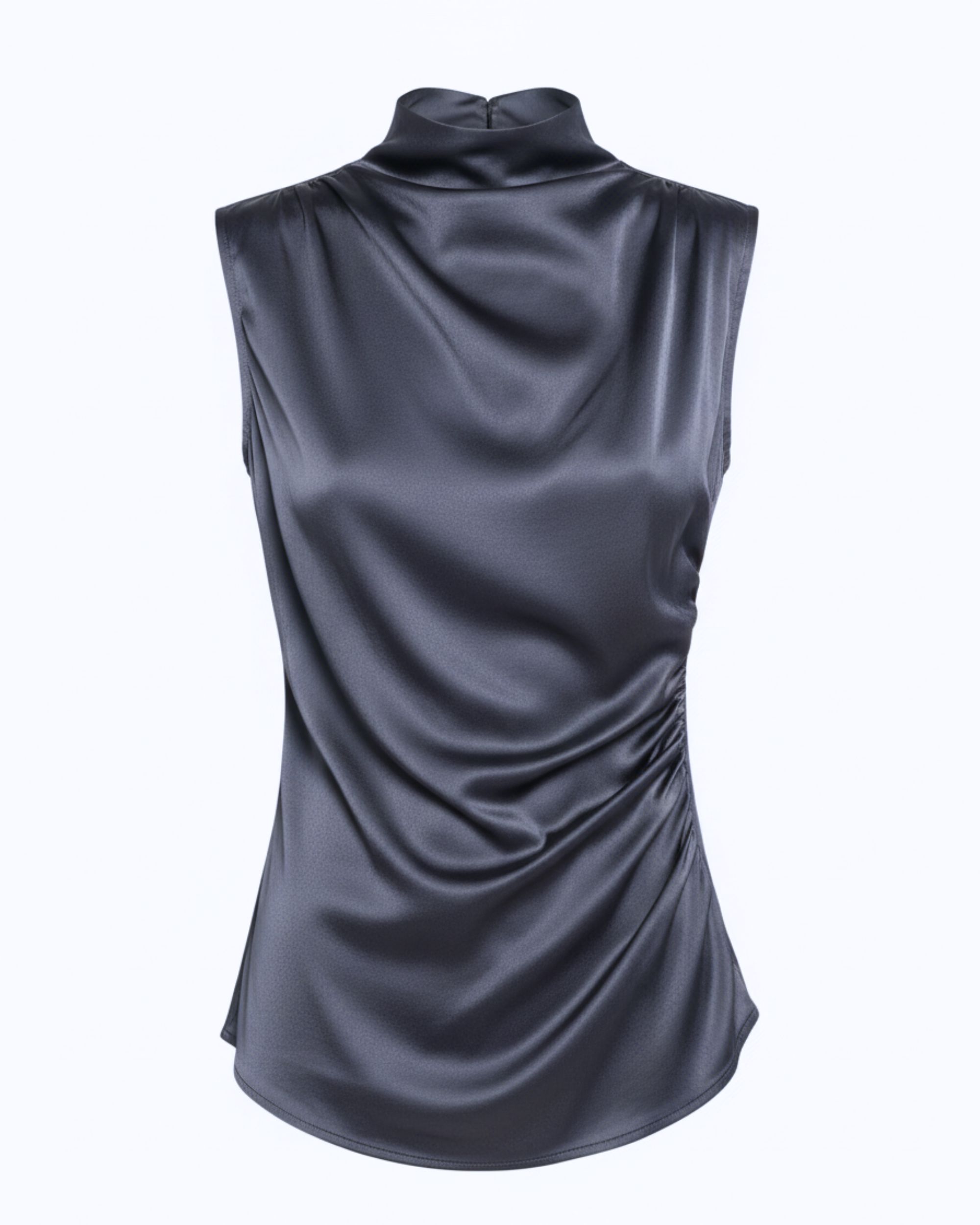 Jedwabna bluzka Claire - grafit