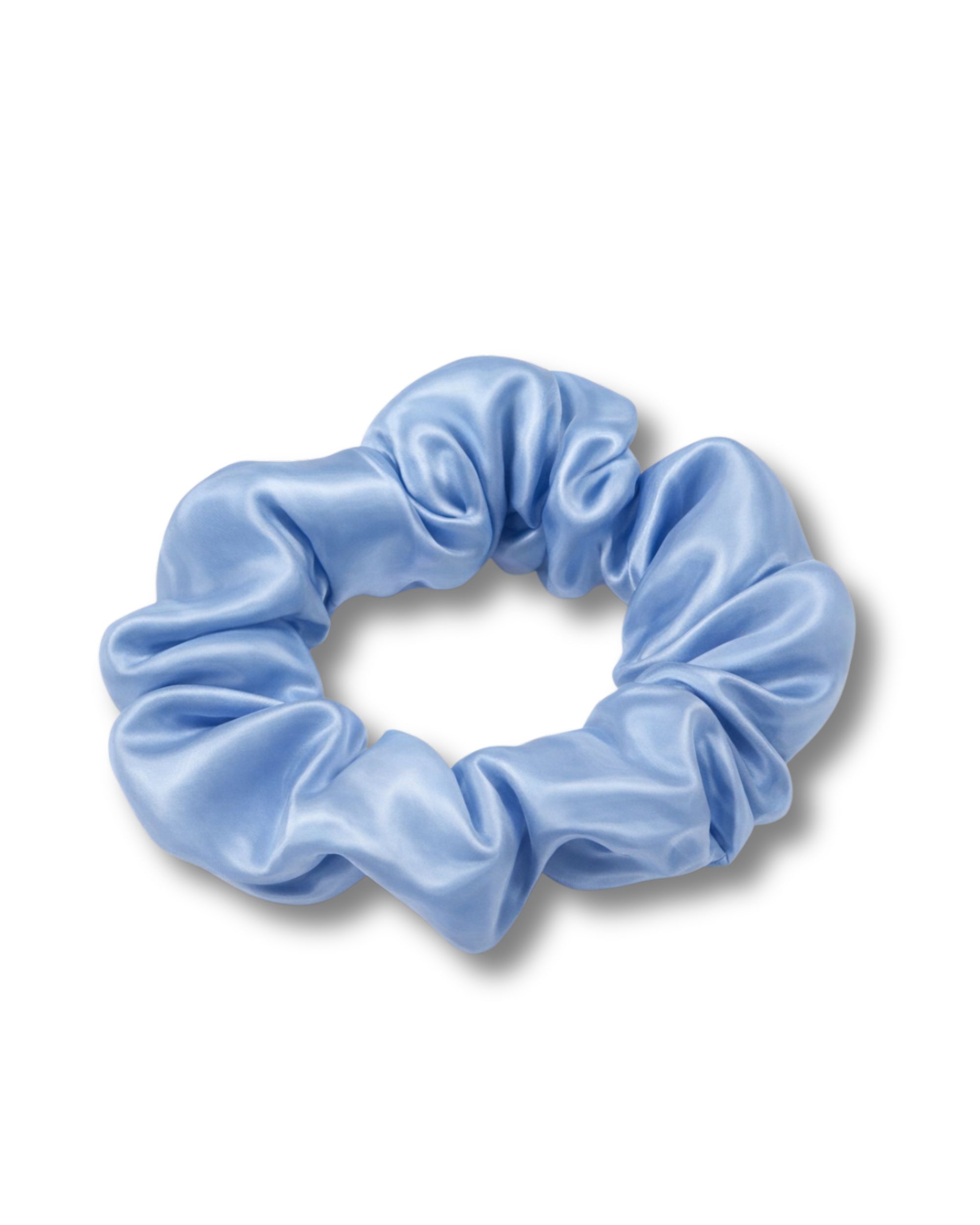 Jedwabna gumka midi - ice blue