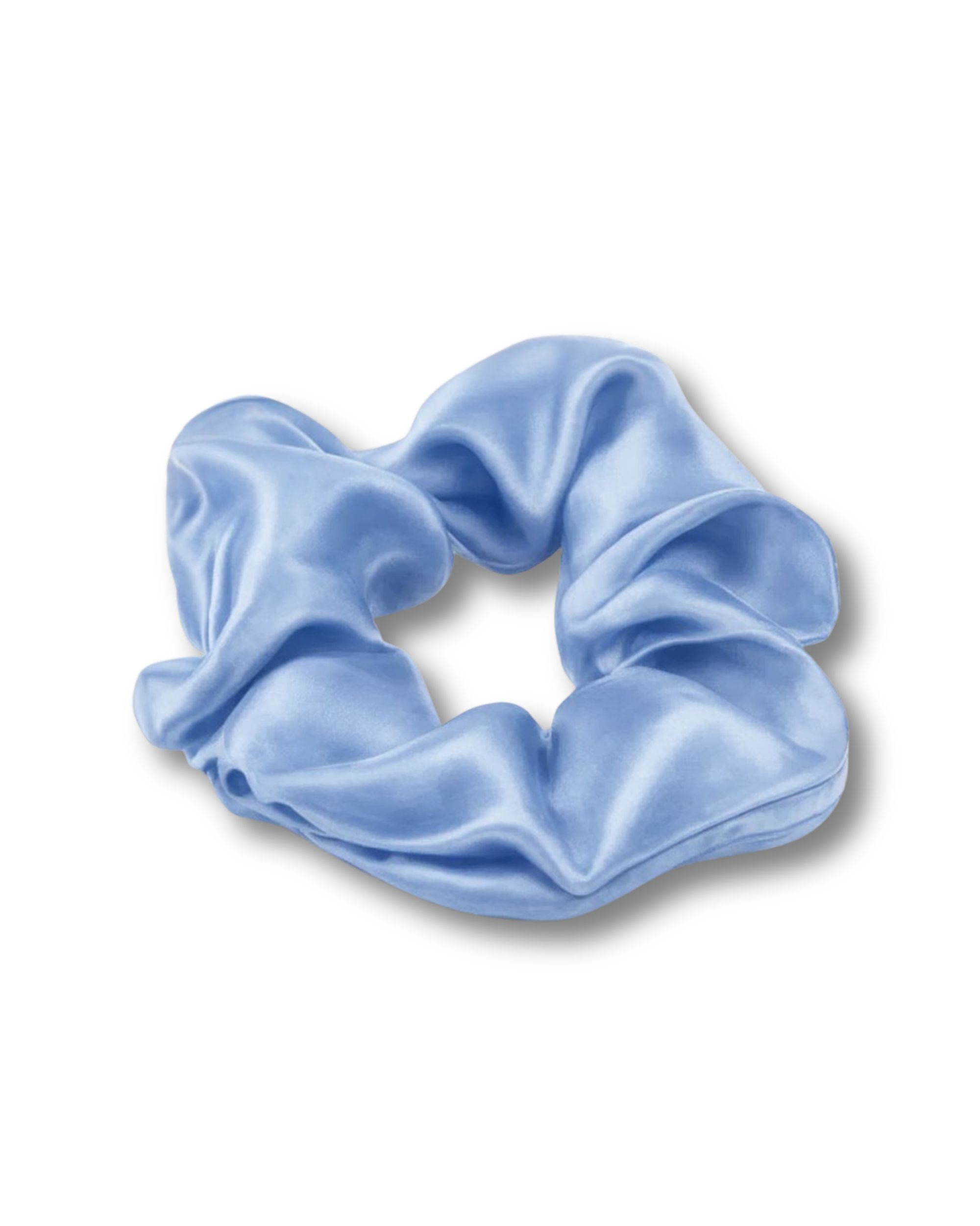 Jedwabna gumka maxi- ice blue