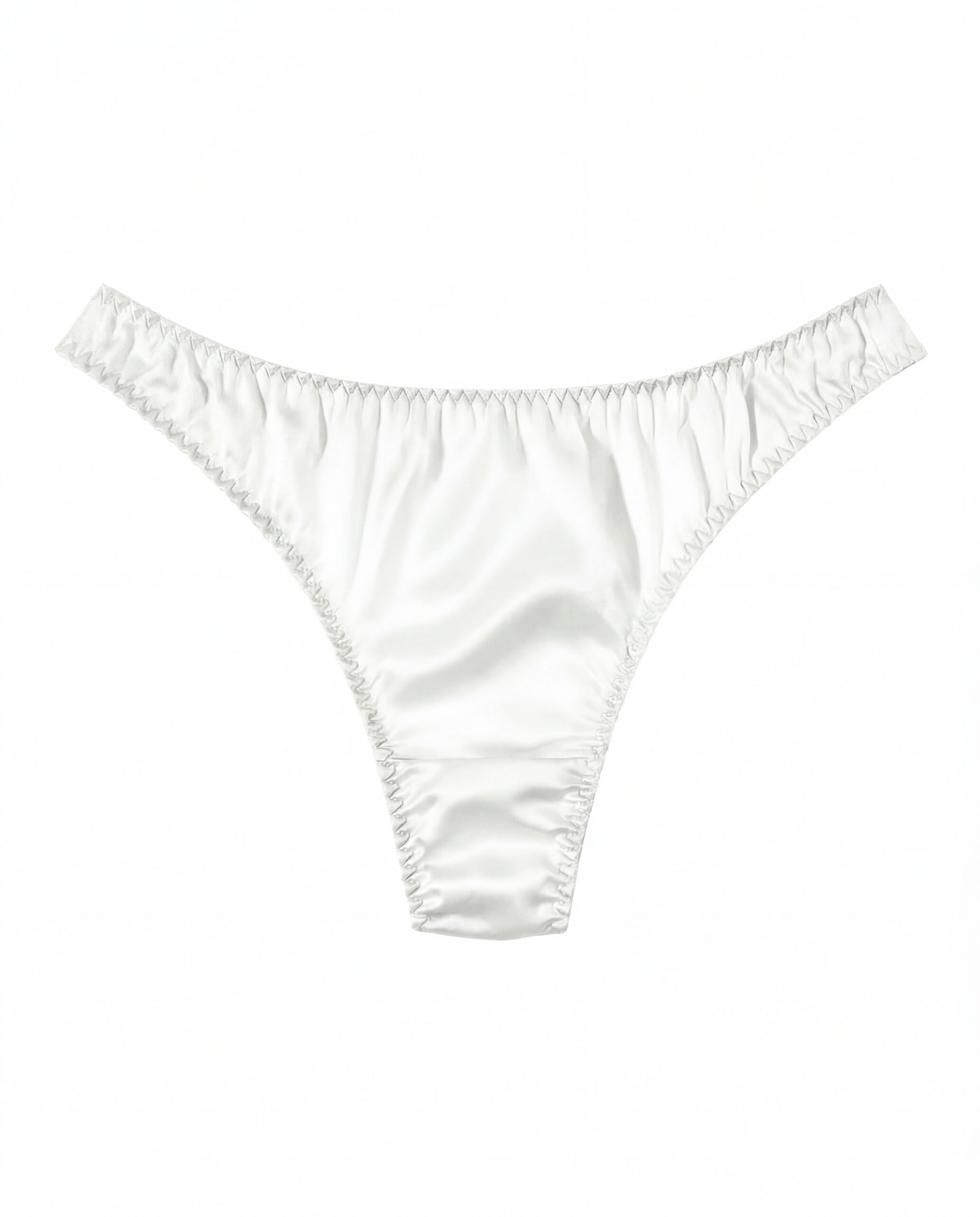 Jedwabne stringi Noir - ecru